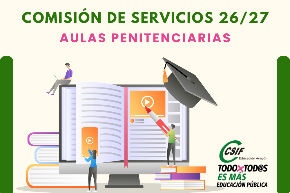 COMISIÓN DE SERVICIOS 26/27. AULAS PENITENCIARIAS